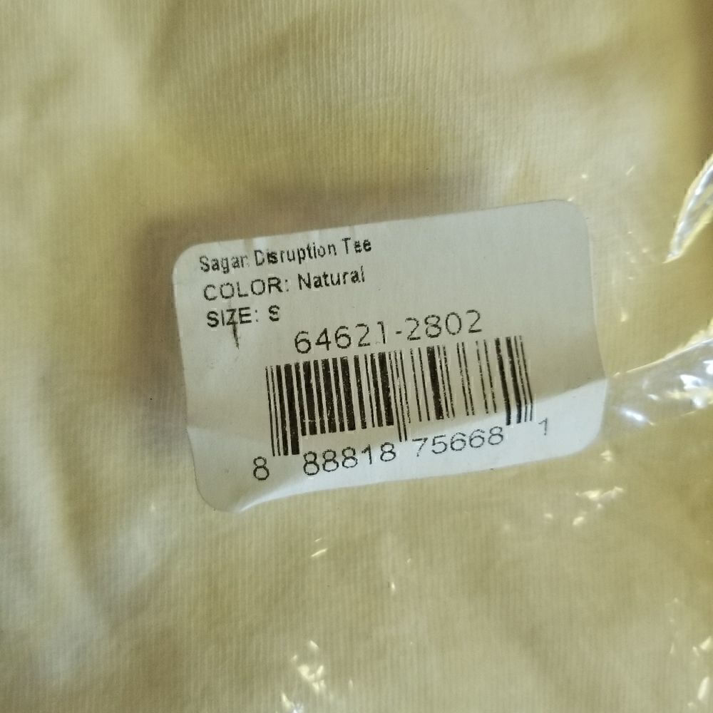 NWT! Sagan Legendary Disruption Tee Natural Small - Picture 6 of 8